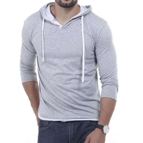 Solid Sling Casual Slim Fit Hoodies