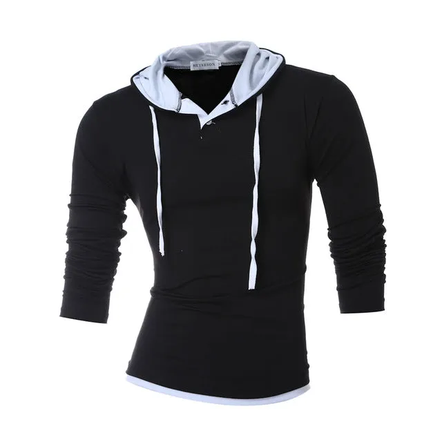 Solid Sling Casual Slim Fit Hoodies