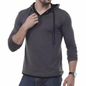 Solid Sling Casual Slim Fit Hoodies