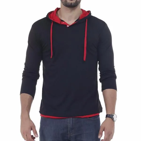 Solid Sling Casual Slim Fit Hoodies