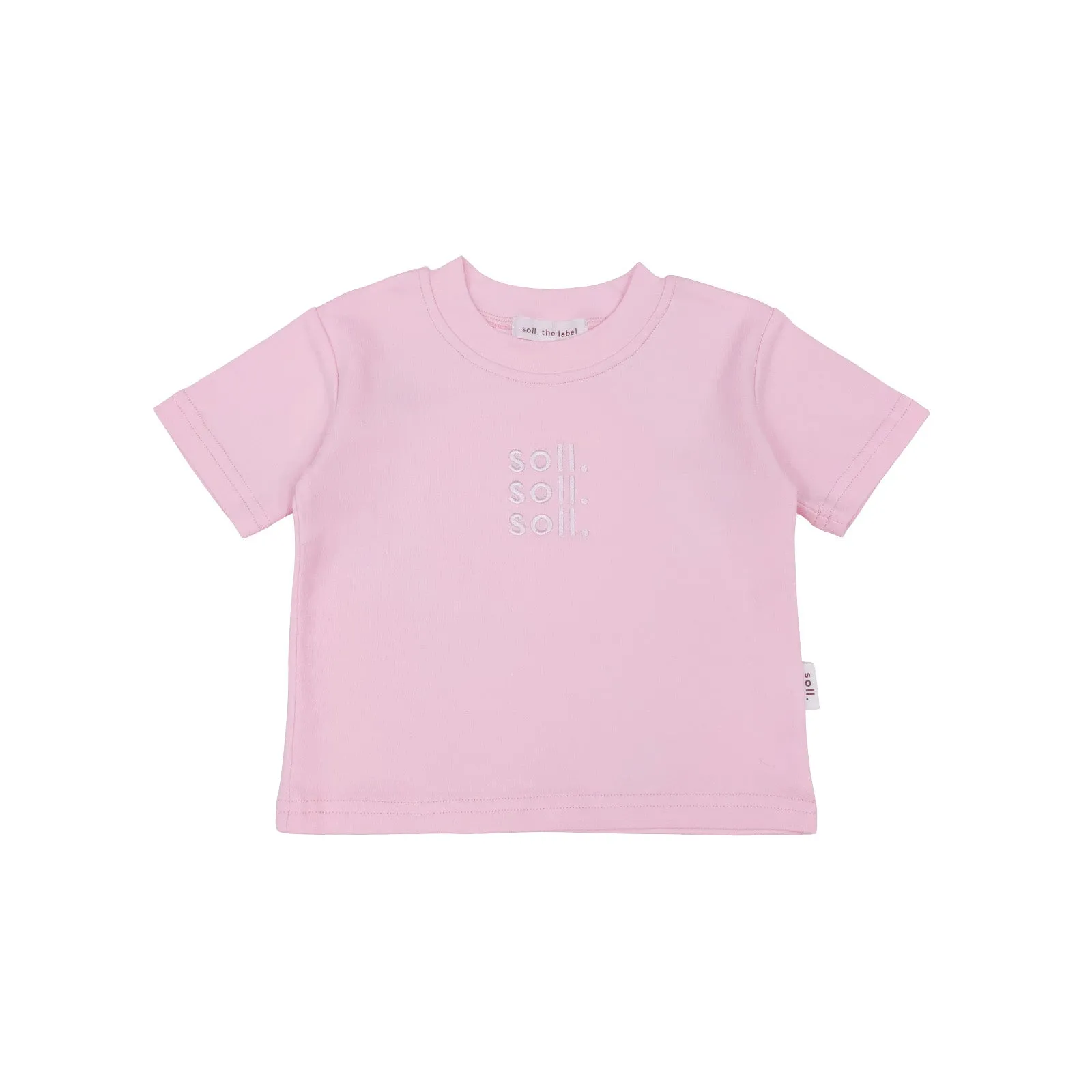 Soll Kids Logo Tee - Pink