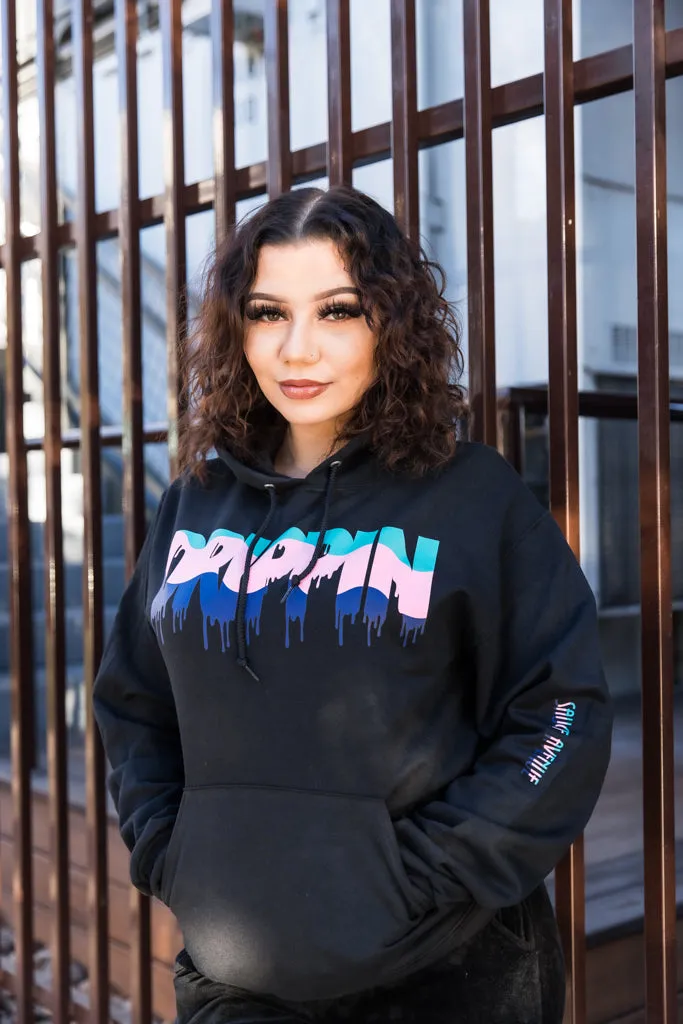 South Beach Drippin | Black Hoodie