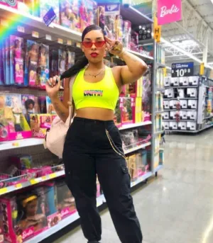 South Beach Drippin (S) | Neon Yellow Sports Bra