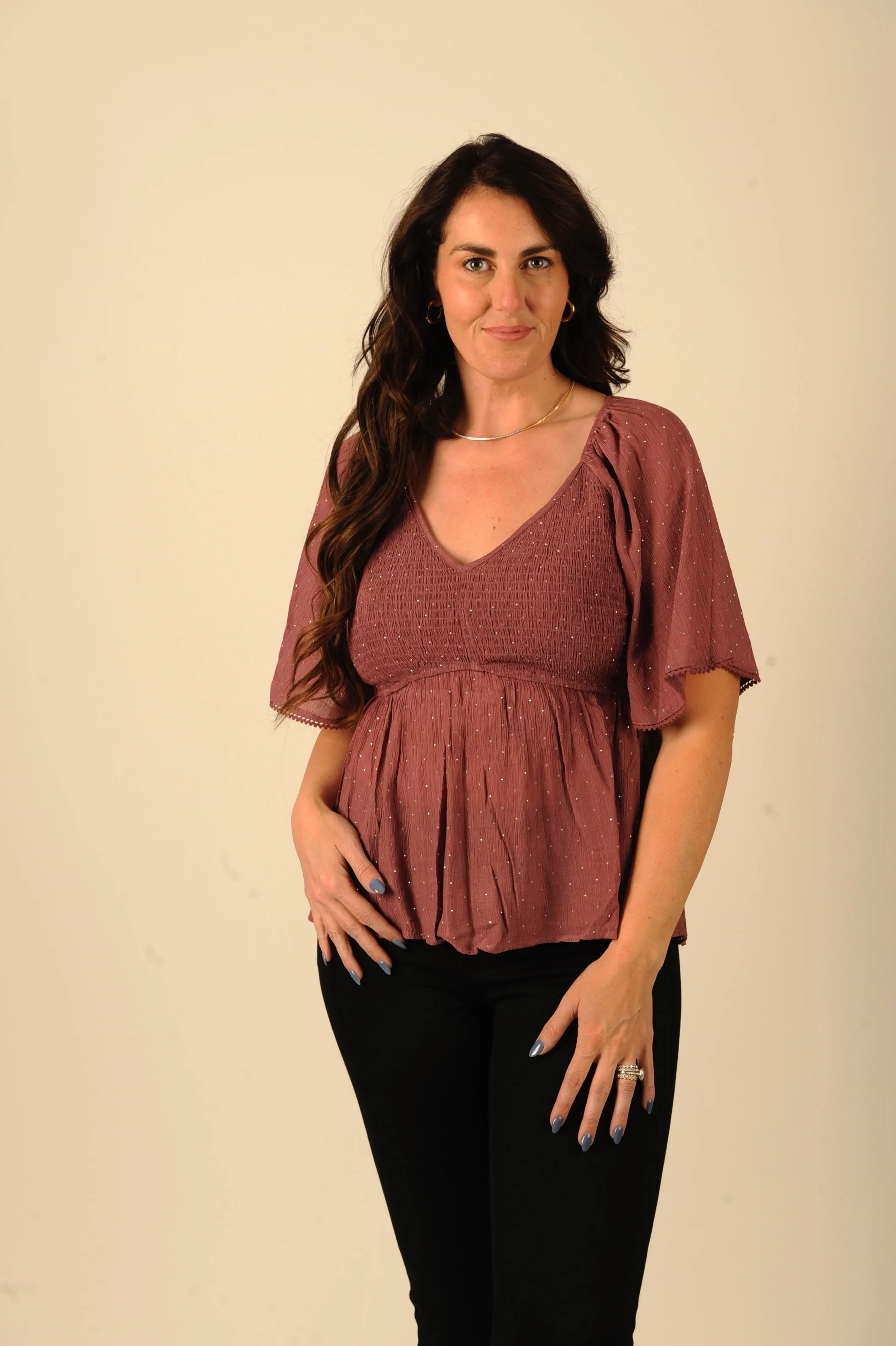 Sparkle and Flutter Top