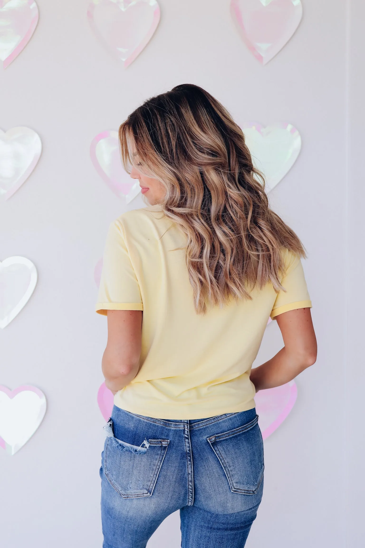 Spiral Knot Crop Top - Yellow