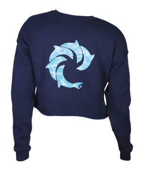 Splash Ladies Crop Crew Sweatshirt