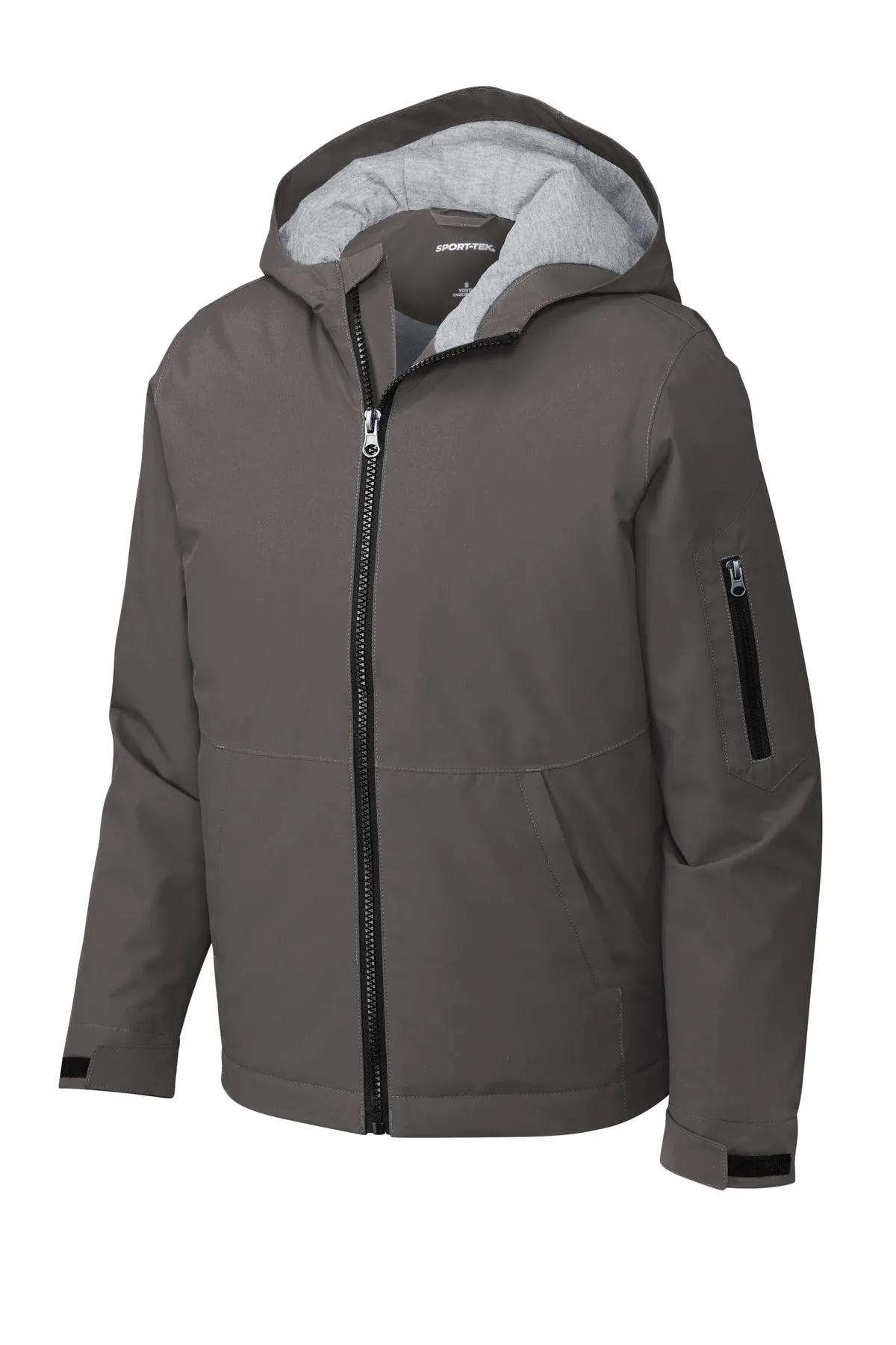 Sport-Tek Youth Waterproof Insulated Jacket YST56 Graphite