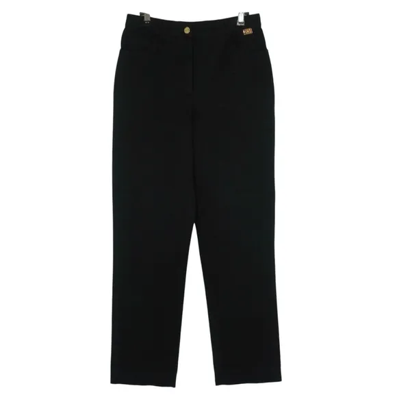 ST. JOHN Black High Waisted Straight Leg Jeans Women's Size 4 / Small