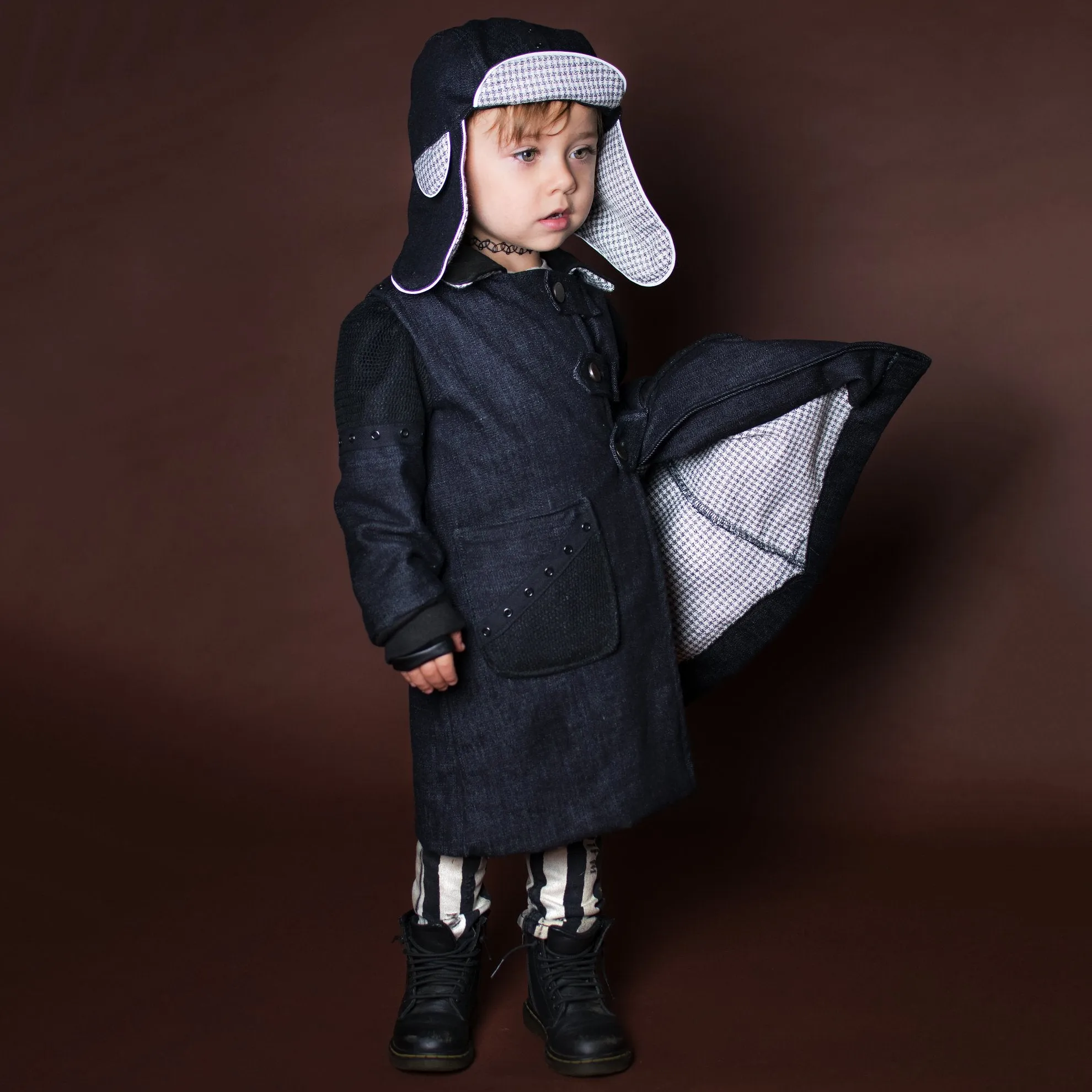 Steampunk Custom Trench Coat for Toddlers Kids Boys Girls