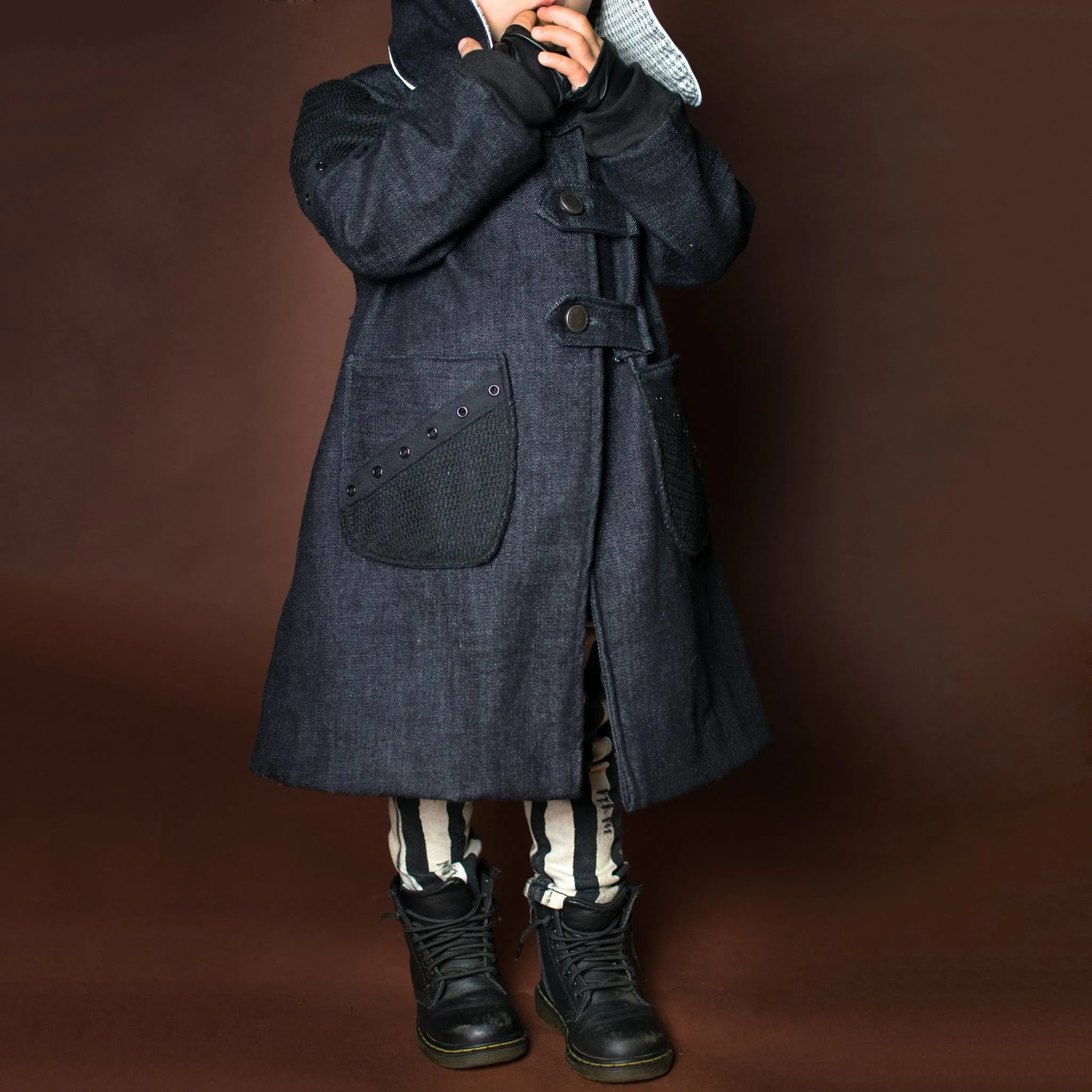 Steampunk Custom Trench Coat for Toddlers Kids Boys Girls
