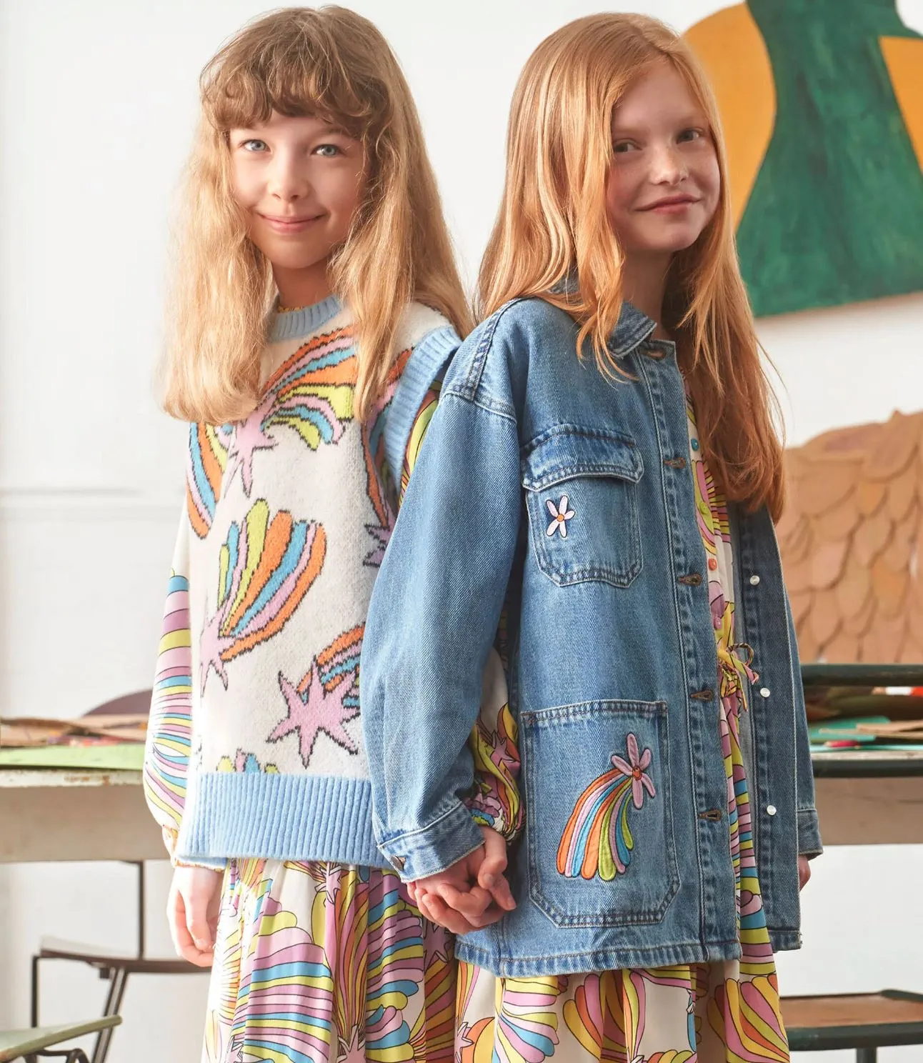 Stella McCartney Kids Shooting Stars Printed Sweatshirt