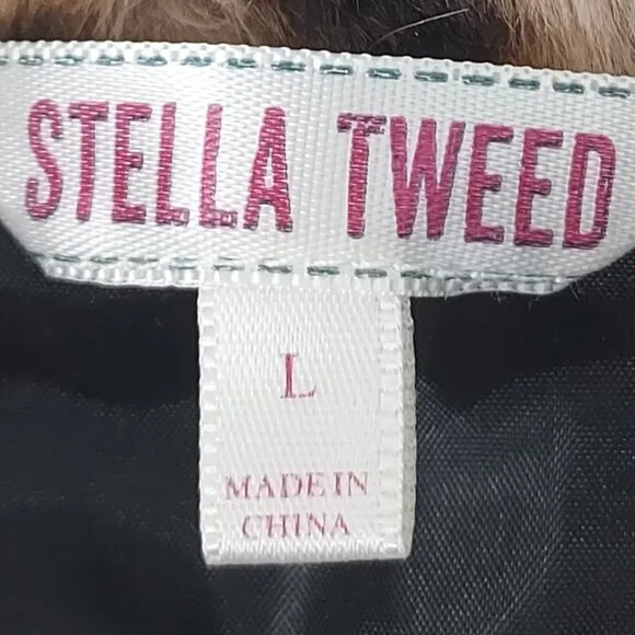 Stella Tweed leopard  Jackets &amp; Coat  Women's Size L