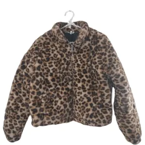 Stella Tweed leopard  Jackets &amp; Coat  Women's Size L