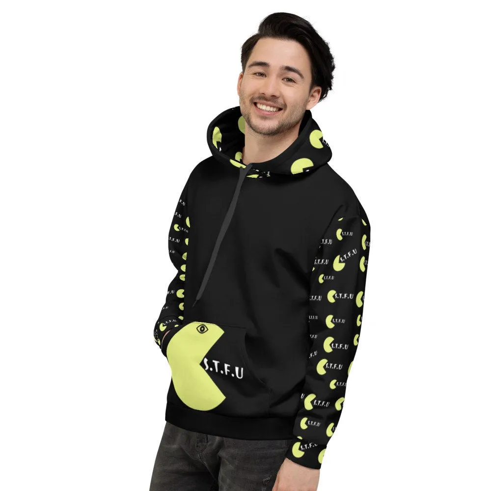 STFU Arcade Hoodie - Yellow on Black