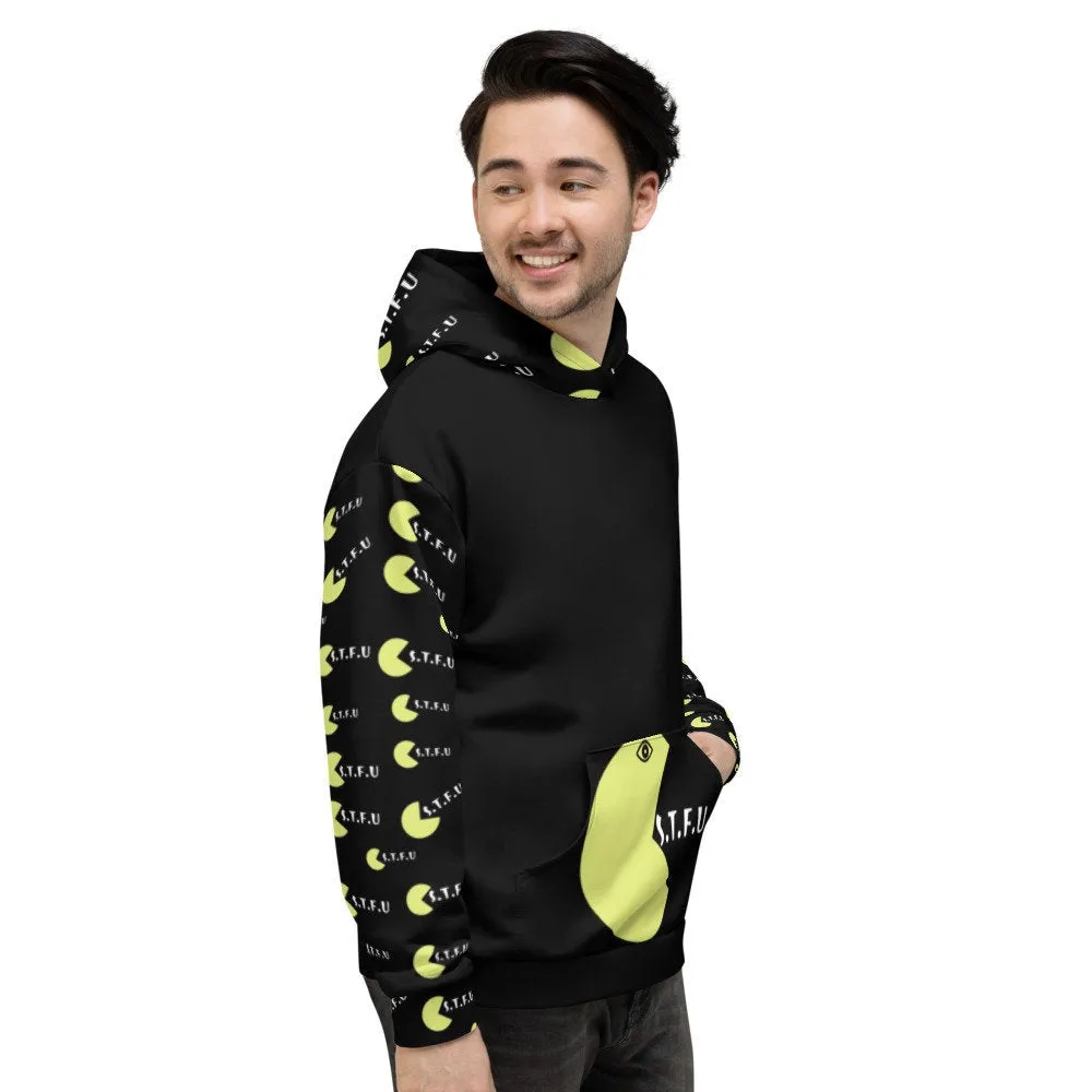 STFU Arcade Hoodie - Yellow on Black