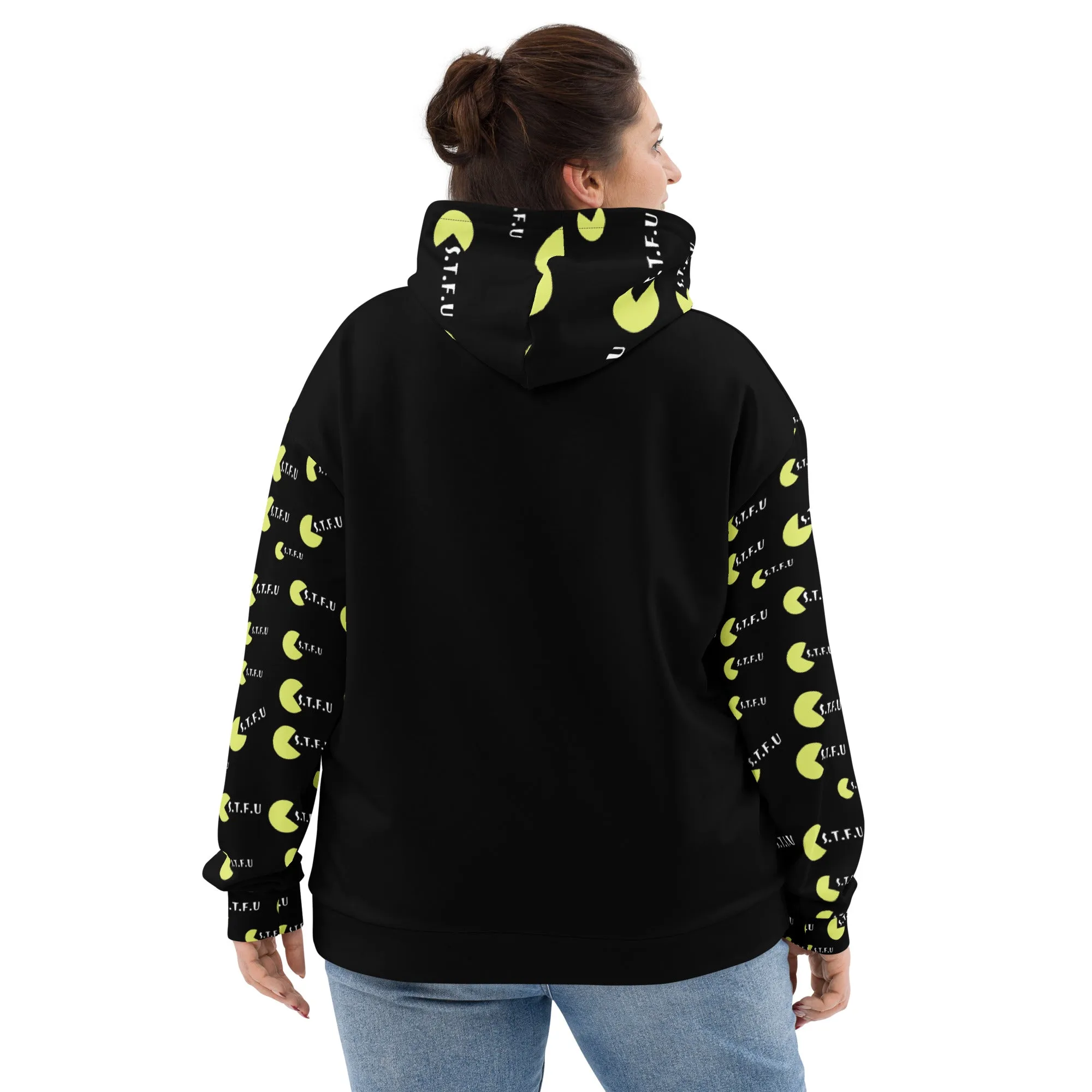 STFU Arcade Hoodie - Yellow on Black