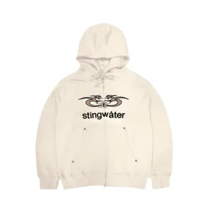 Stingwater Moses Full Zip Hoodie White