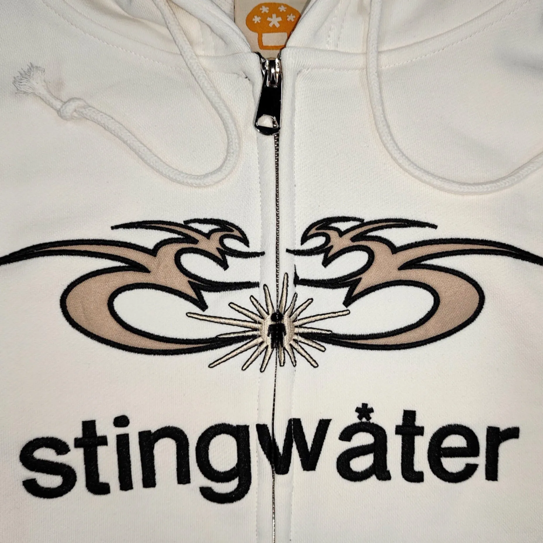 Stingwater Moses Full Zip Hoodie White