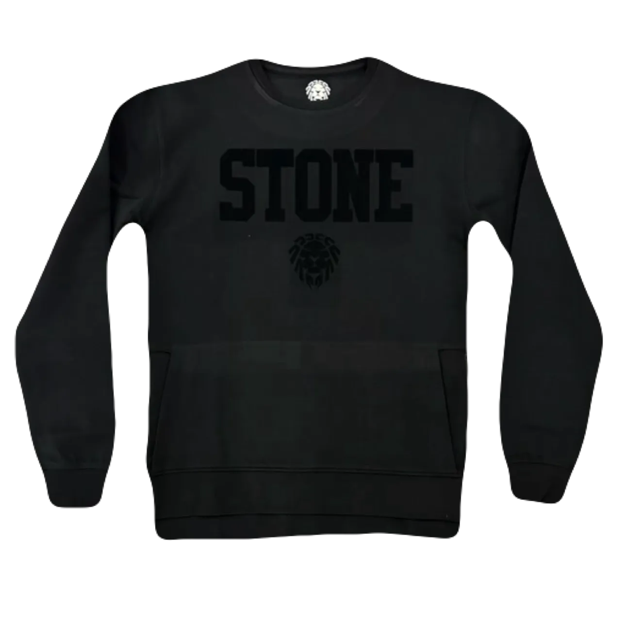 STONE SIDE ZIP BLACK SWEATER