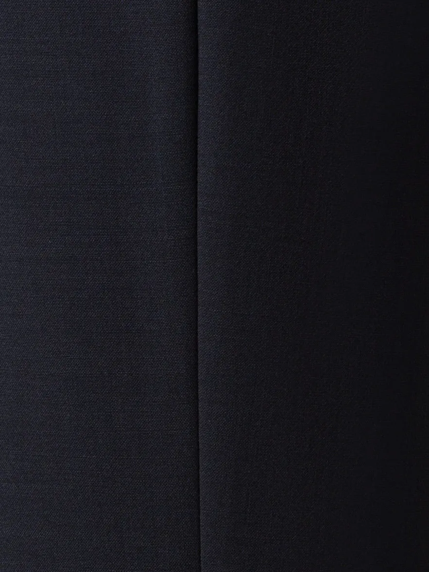 Straight Wool Double-Face Pants