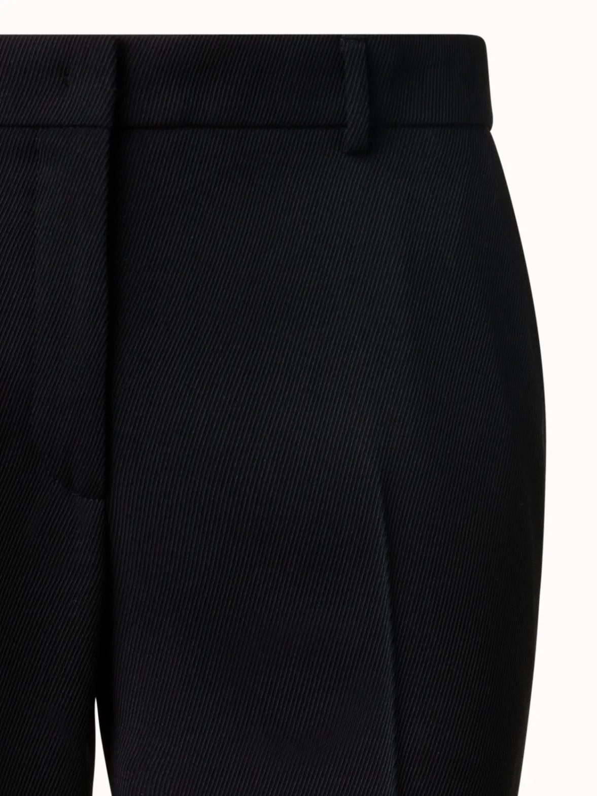 Straight Wool Tricotine Pants