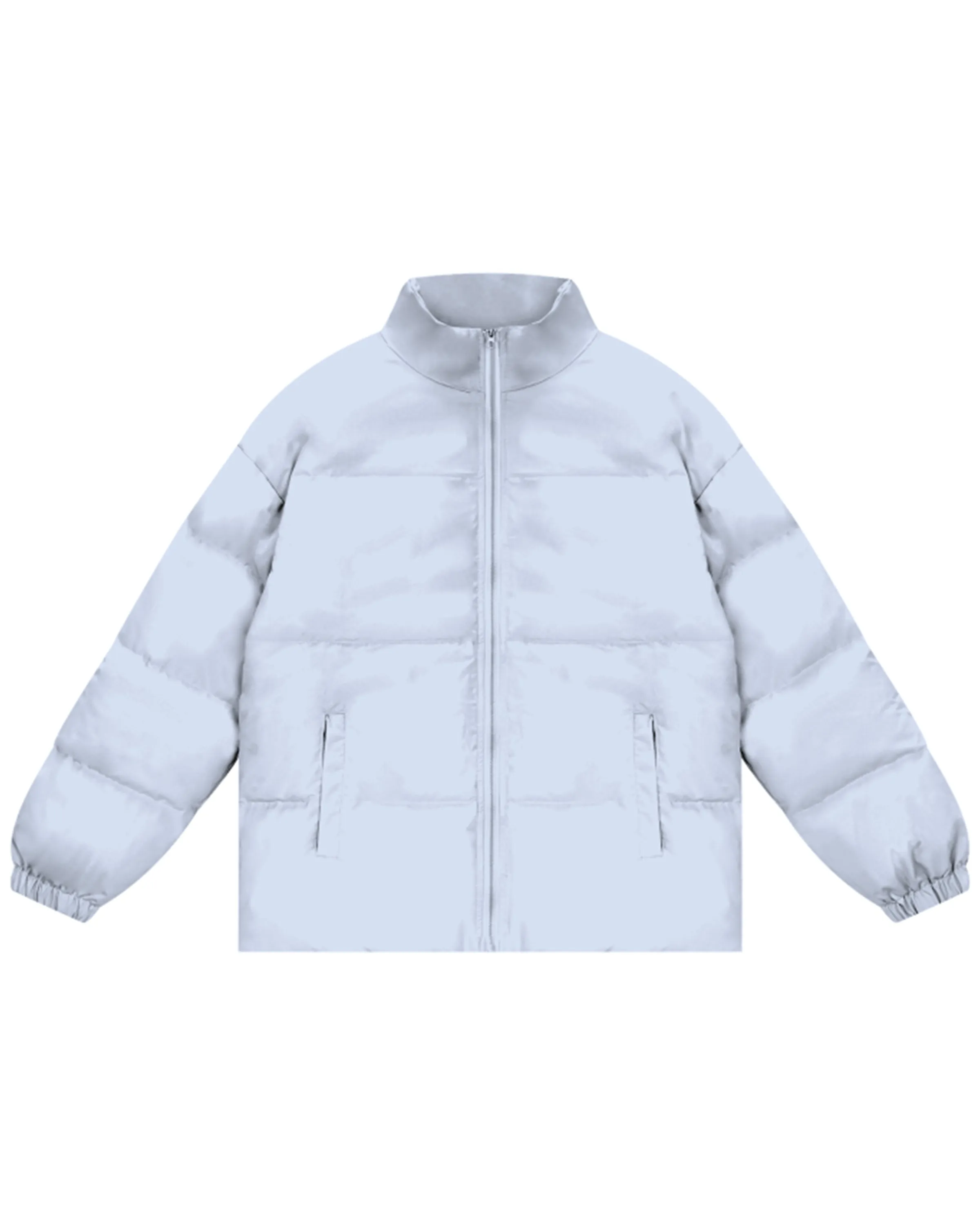 Streetwear Unisex Zipper Puffer Jacket
