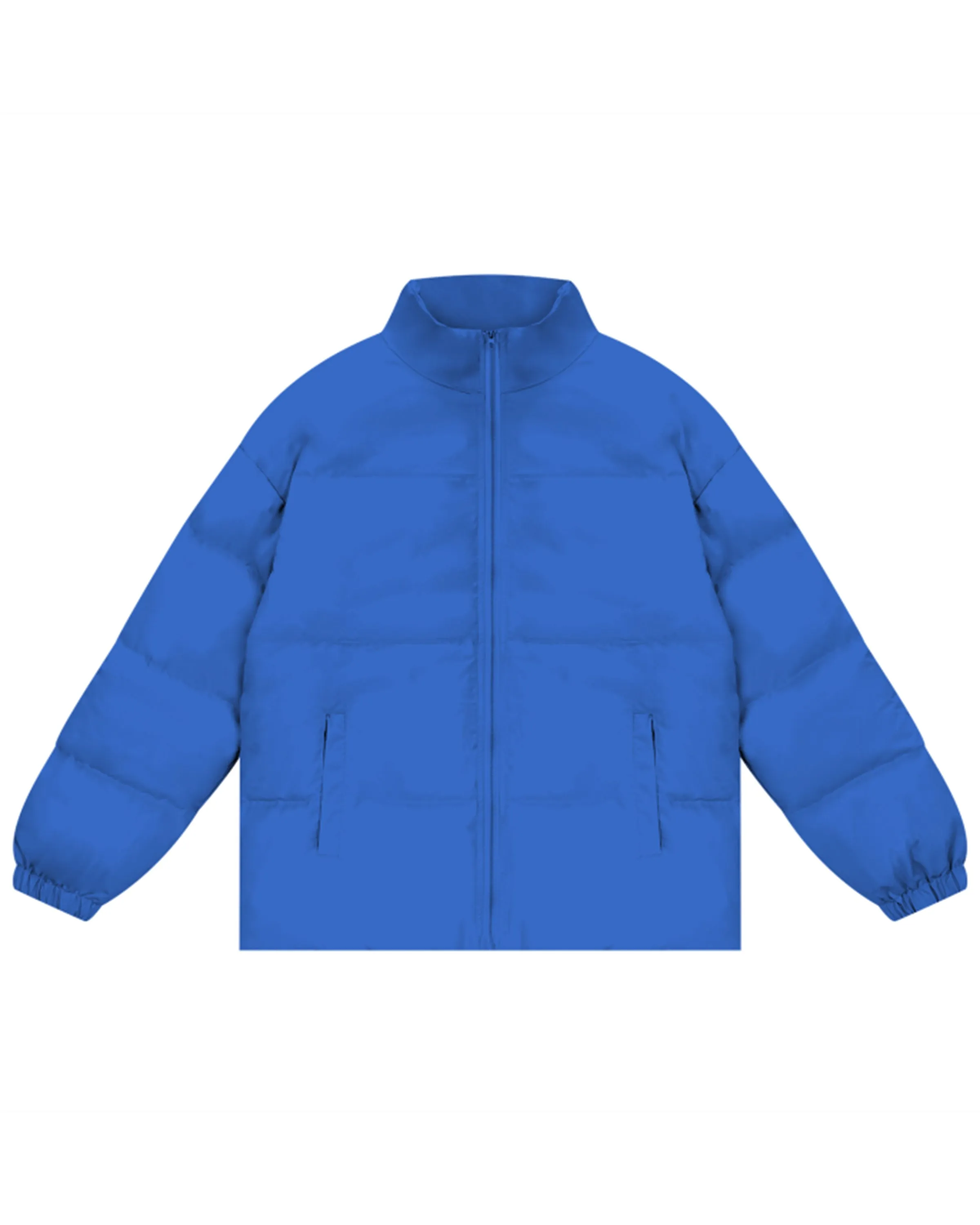 Streetwear Unisex Zipper Puffer Jacket