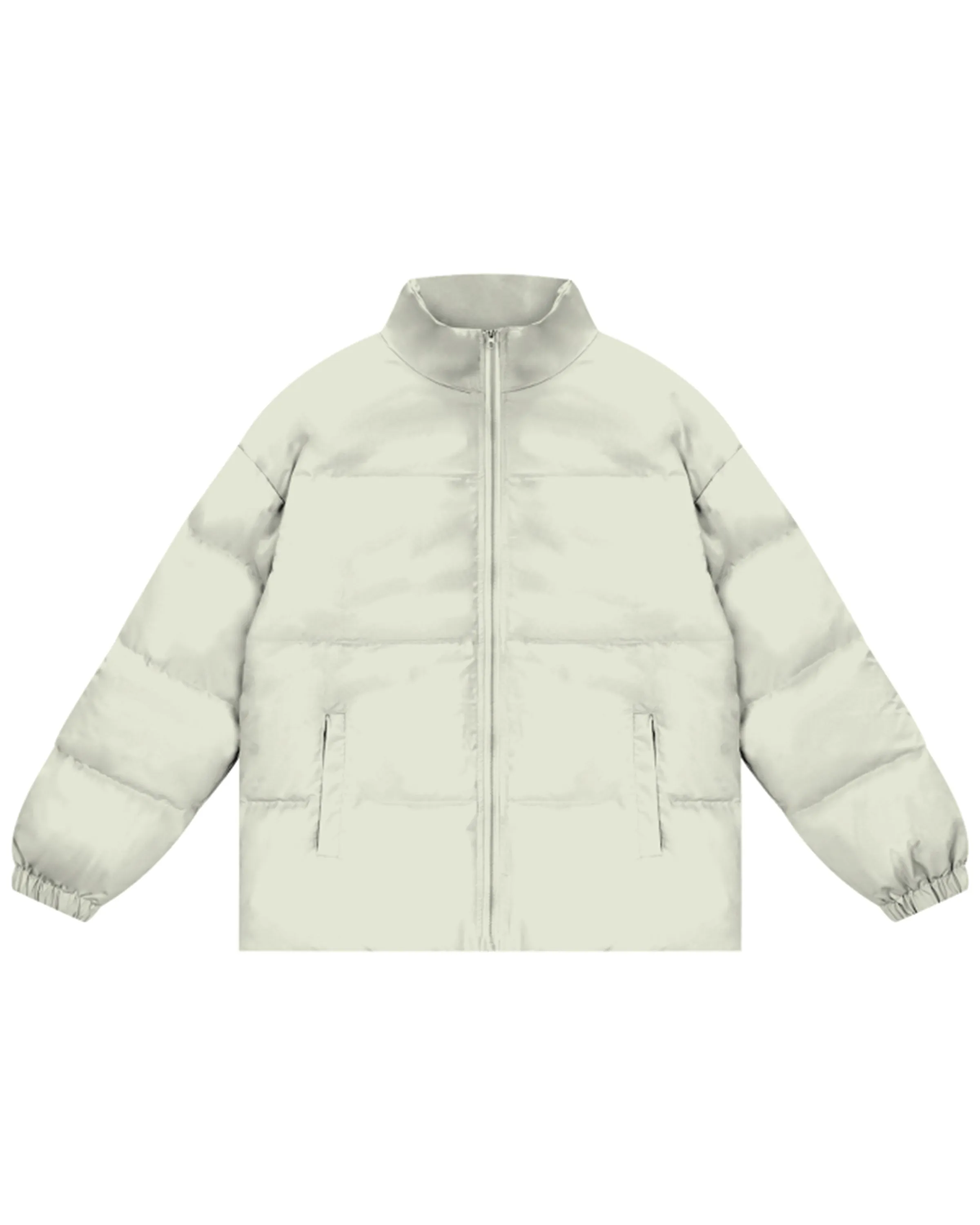 Streetwear Unisex Zipper Puffer Jacket