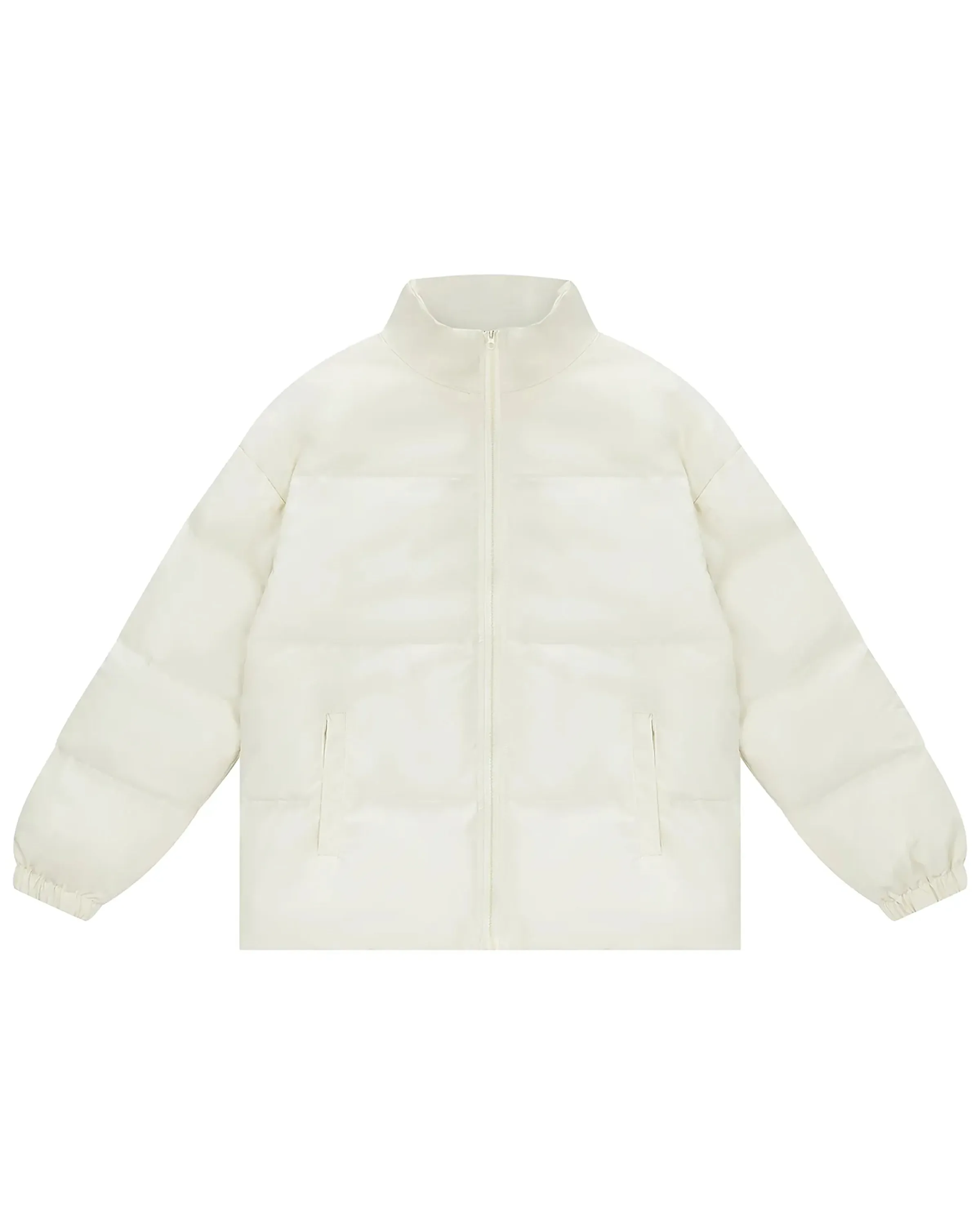 Streetwear Unisex Zipper Puffer Jacket