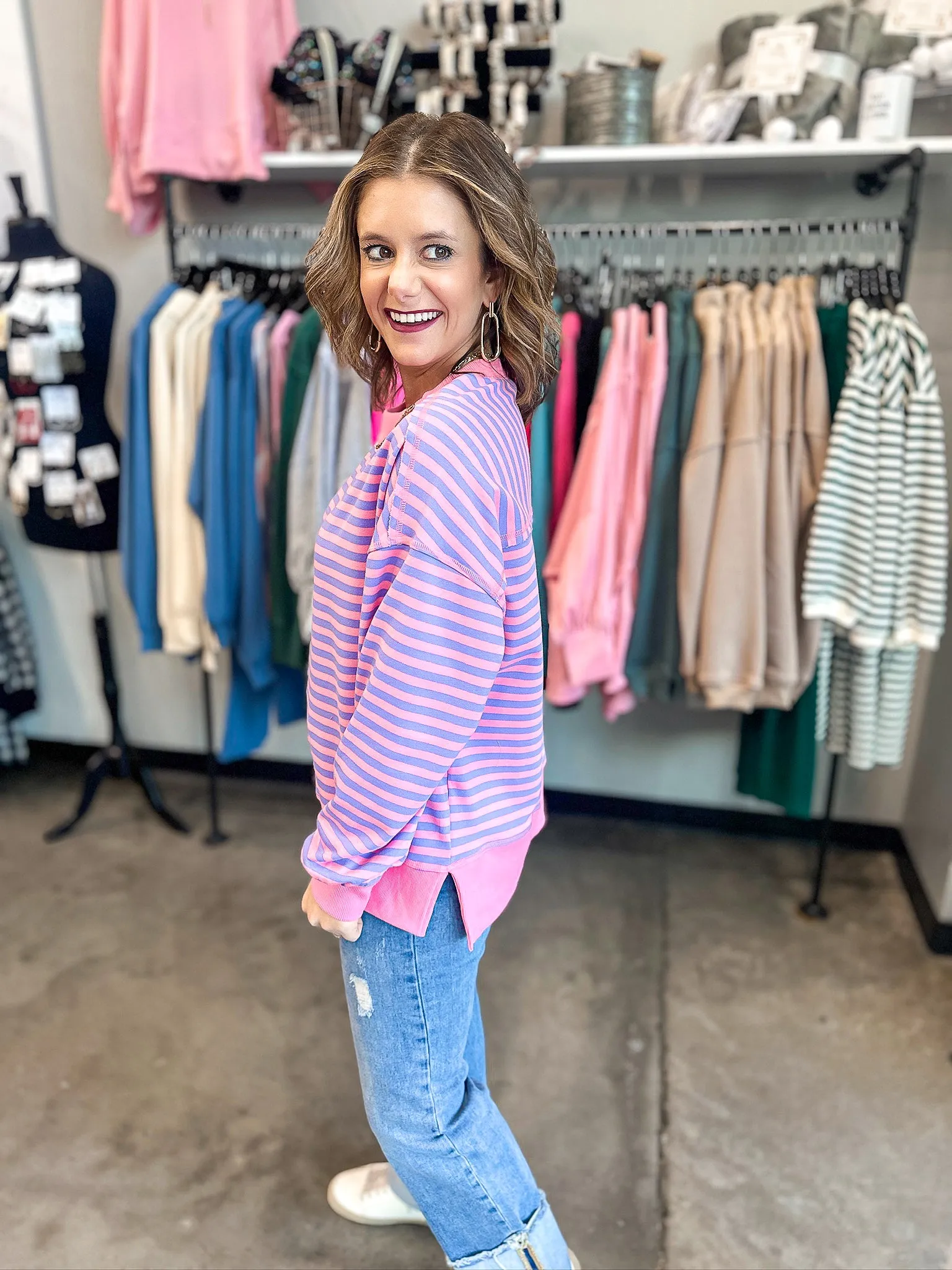 Stylin' Striped Pullover