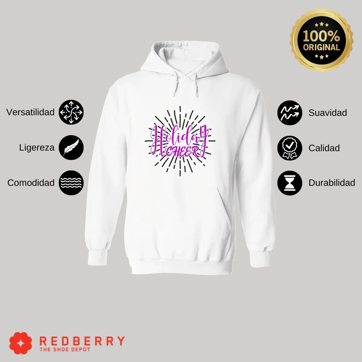 Sudadera Deportiva Hombre Navideña Hoodie 044