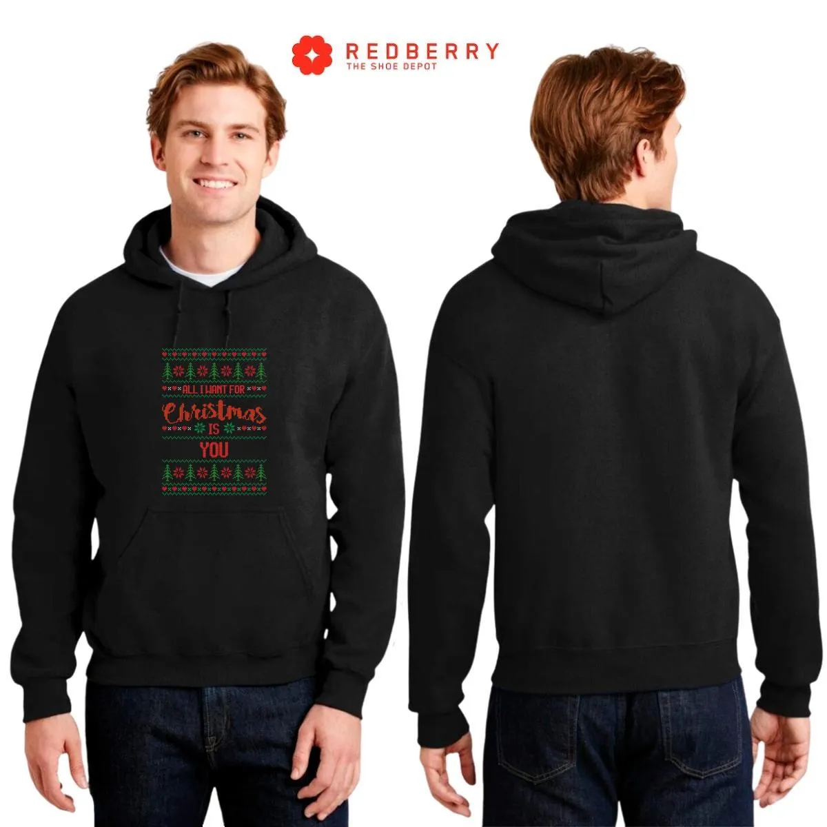 Sudadera Navideña Hombre Deportiva Hoodie 022