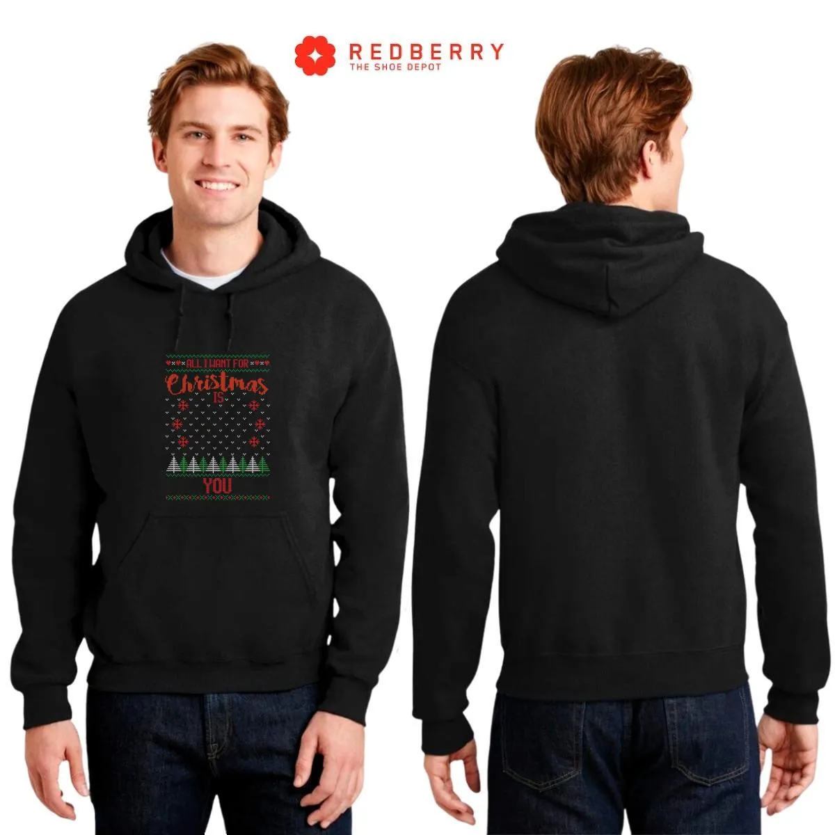 Sudadera Navideña Hombre Deportiva Hoodie 023