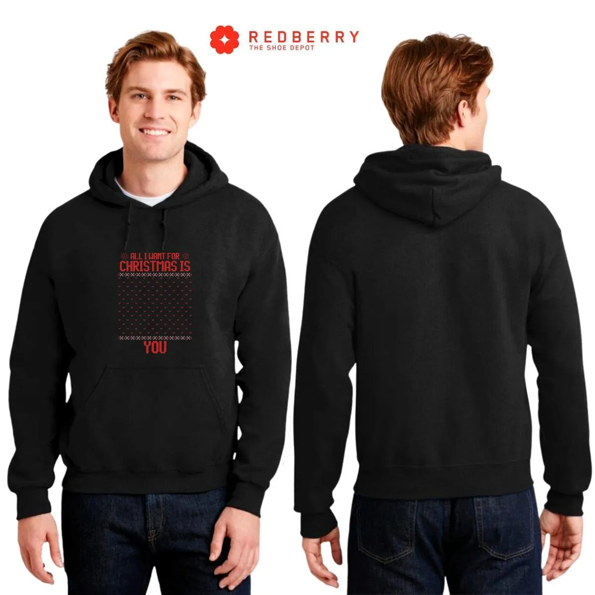 Sudadera Navideña Hombre Deportiva Hoodie 025