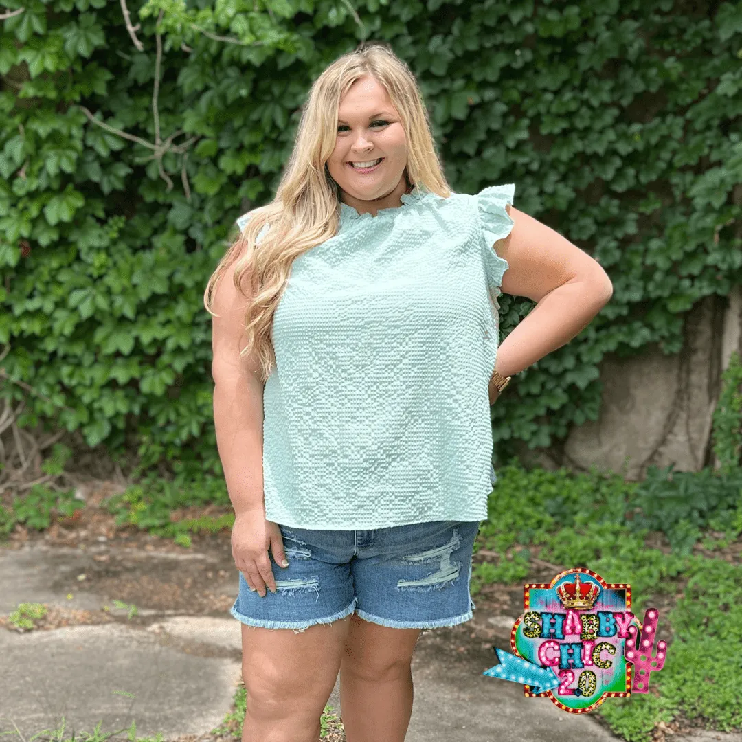 Summer Getaway Top - Sage