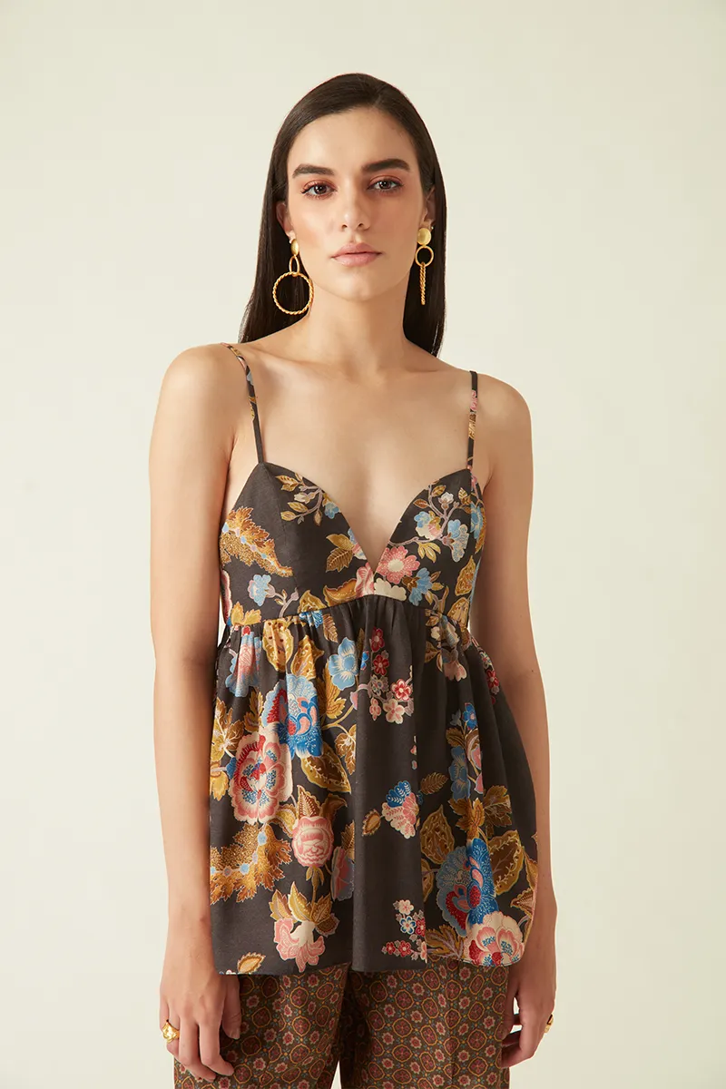 Summer Top Silk Printed-Fashion Edit Java 03A-1JV-15-Payal Pratap