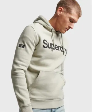 Superdry Core Logo Graphic Hoodie Grey
