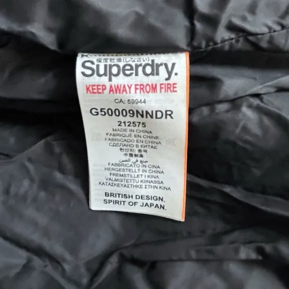 Superdry Fuji Quilted Puffer Jacket, Women Size Medium