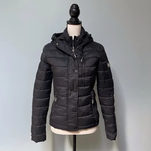 Superdry Fuji Quilted Puffer Jacket, Women Size Medium