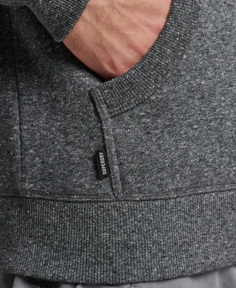 Superdry M2012400A Vintage Logo Zip Hoodie Dark Grey