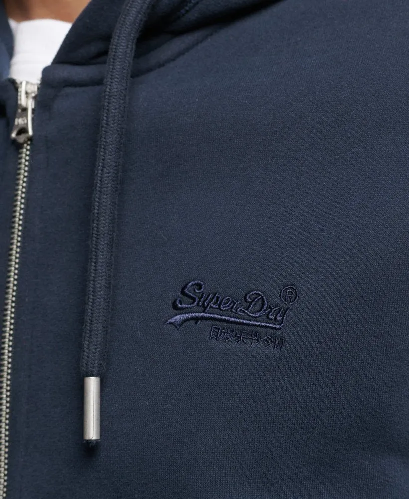 Superdry M2012400A Vintage Logo Zip Hoodie Navy