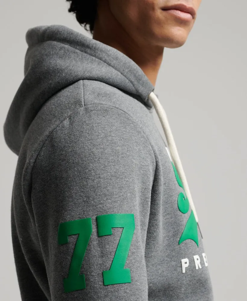 Superdry Vintage Logo Classic Hoodie Charcoal Marl