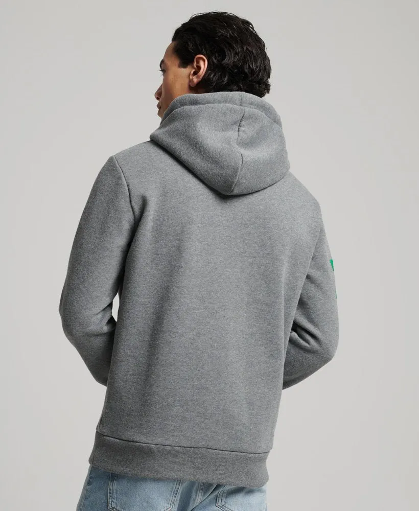 Superdry Vintage Logo Classic Hoodie Charcoal Marl