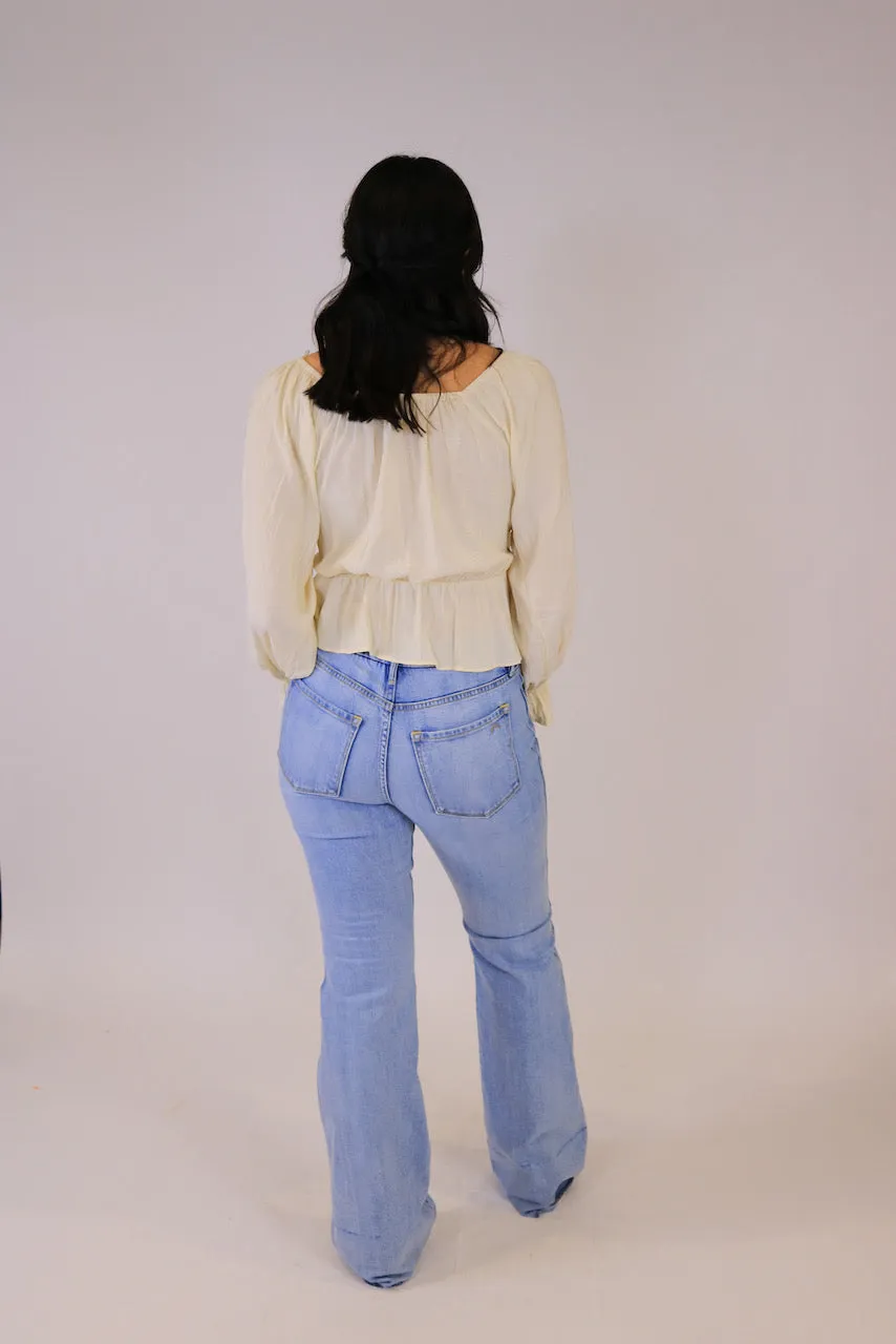 Surplice Satin Top