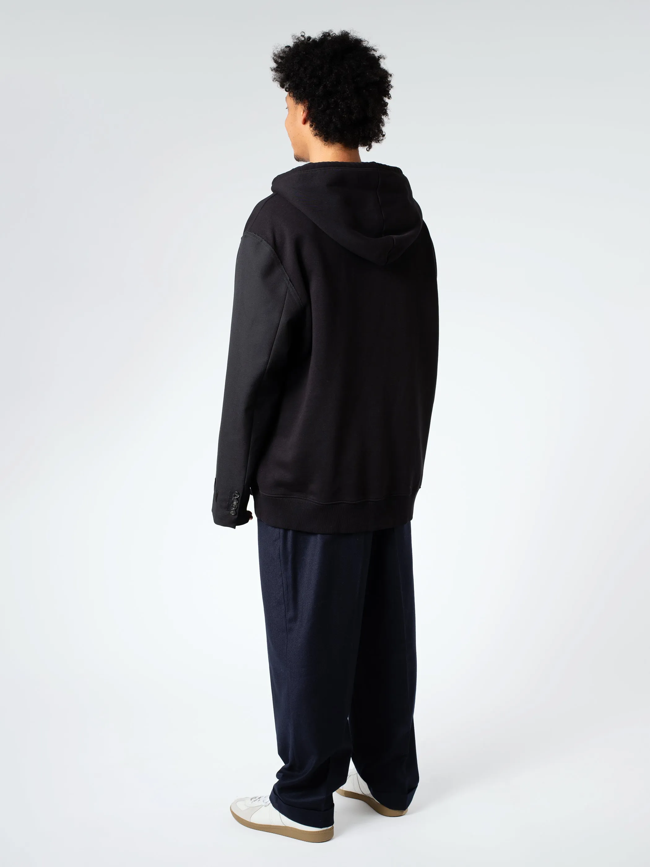 Sweatshirt with Contrasting Sleeves