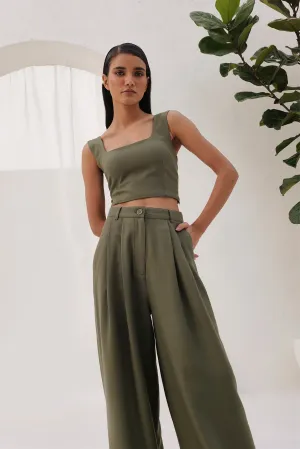 Sweden Woollen Pants (Moss)