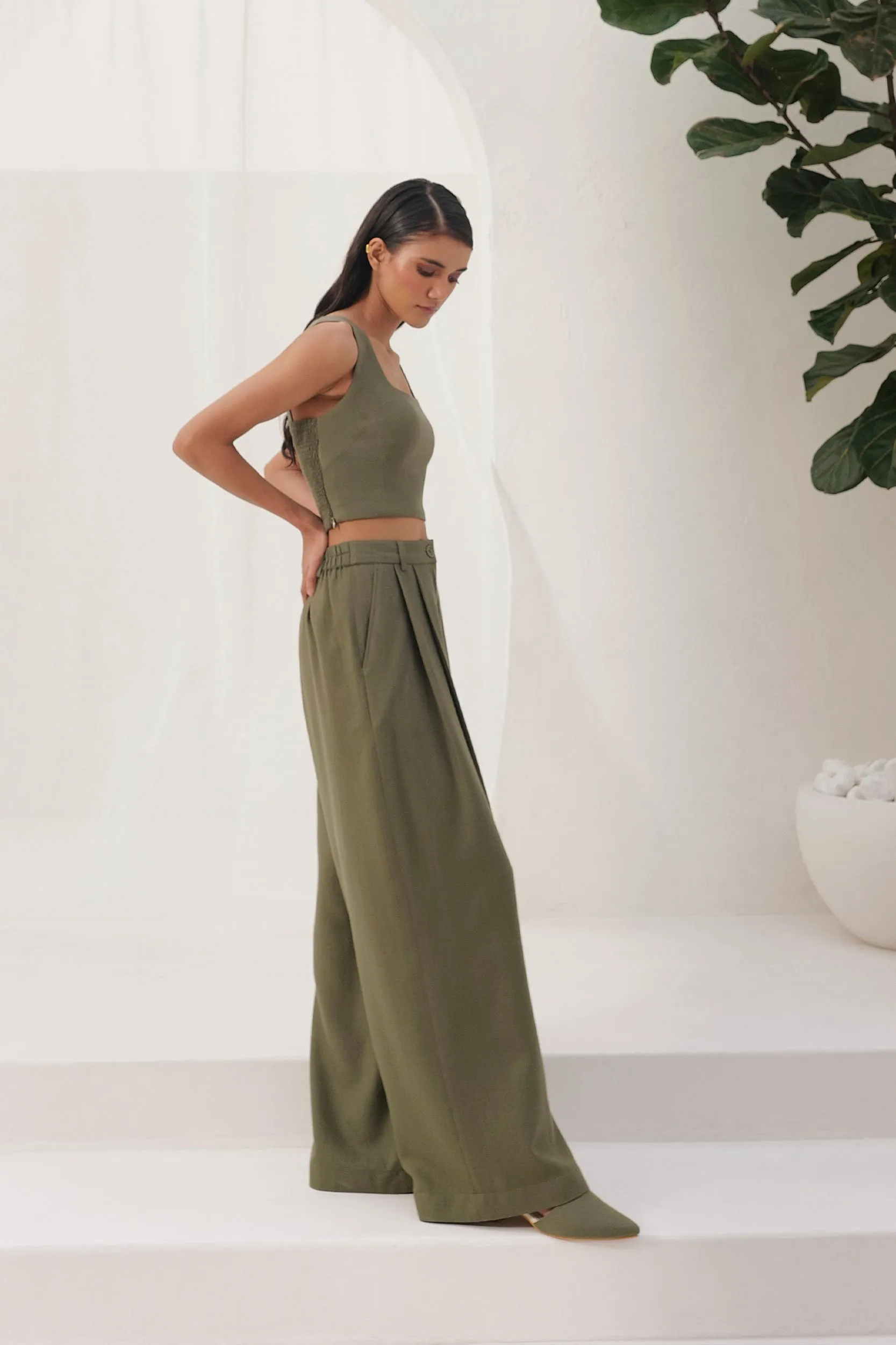 Sweden Woollen Pants (Moss)
