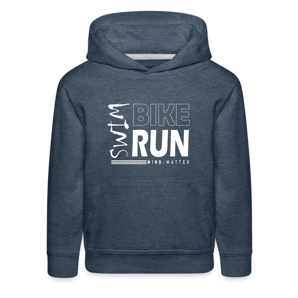 Swim-Bike-Run- Kids‘ Premium Hoodie