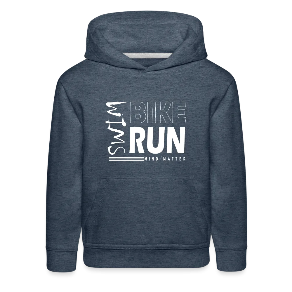Swim-Bike-Run- Kids‘ Premium Hoodie