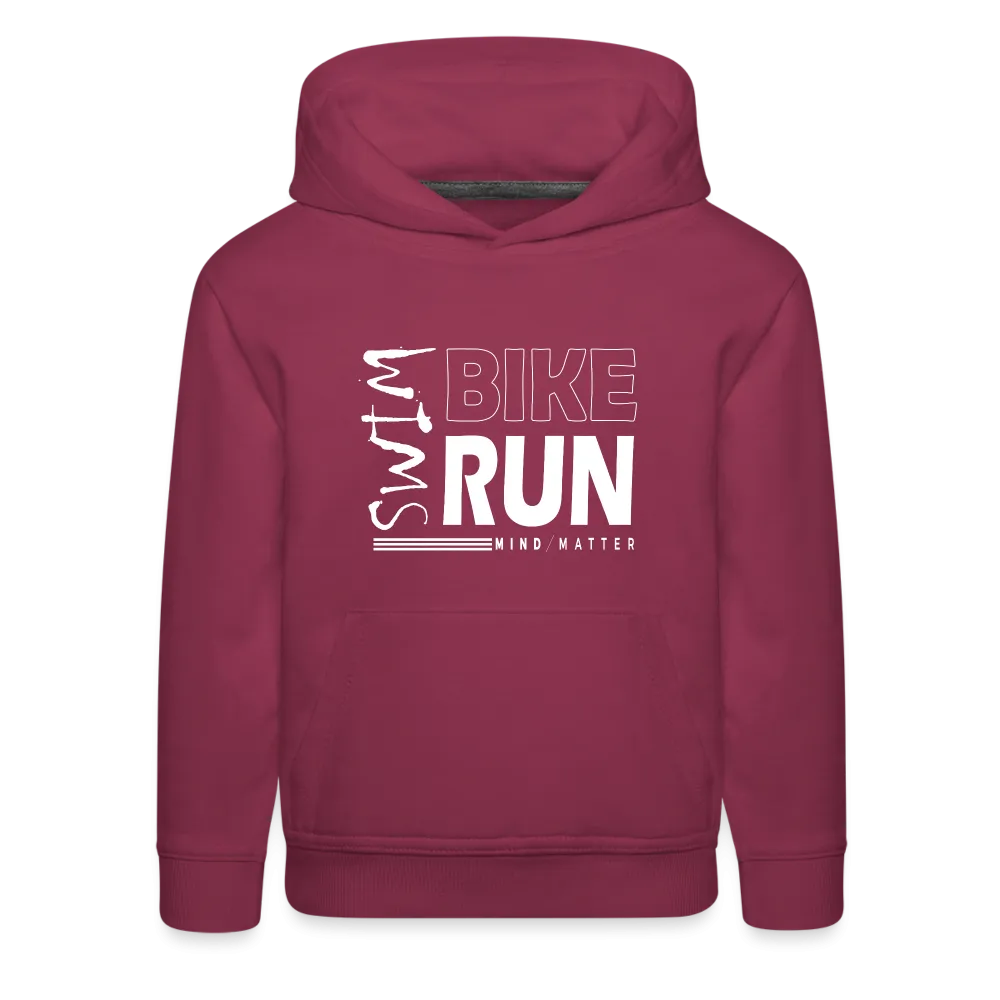 Swim-Bike-Run- Kids‘ Premium Hoodie